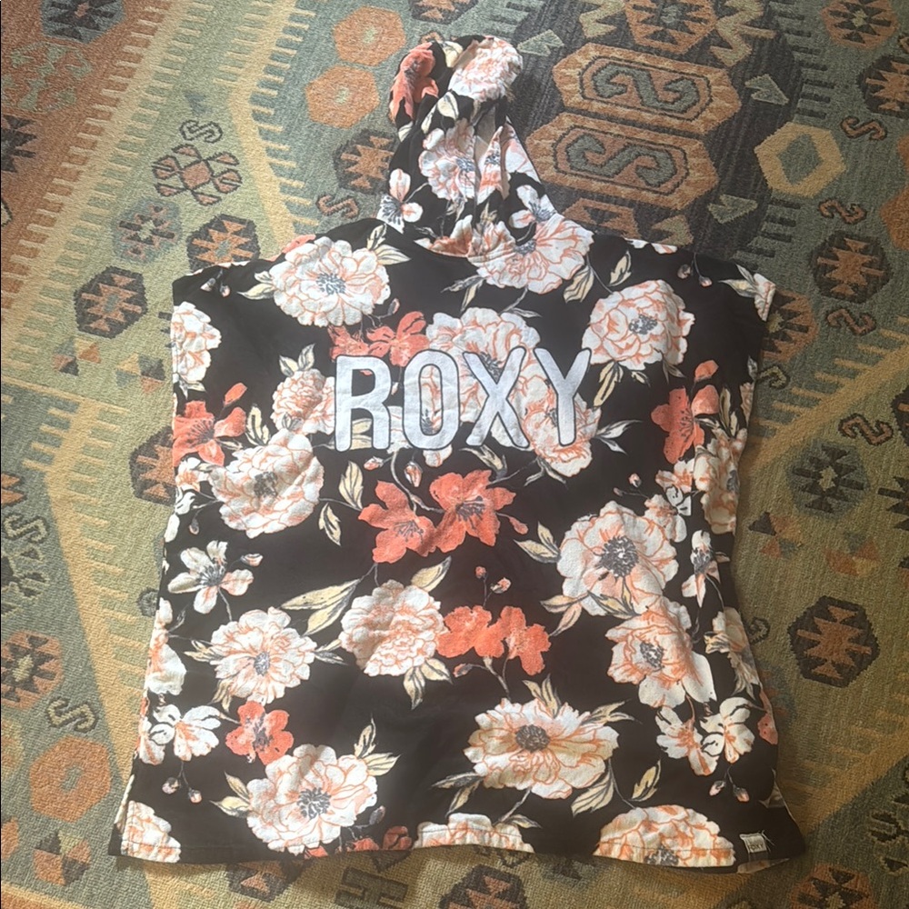 Roxy terry cloth surf towel poncho